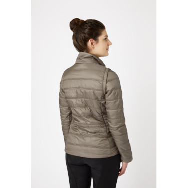 Piumino da donna Horze Natalie con maniche rimovibili Marrone morel