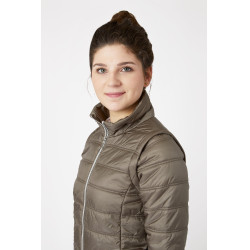 Piumino da donna Horze Natalie con maniche rimovibili Marrone morel