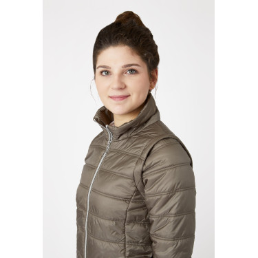 Piumino da donna Horze Natalie con maniche rimovibili Marrone morel