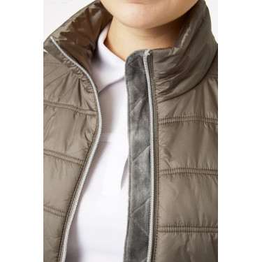 Piumino da donna Horze Natalie con maniche rimovibili Marrone morel