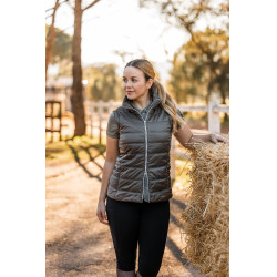 Piumino da donna Horze Natalie con maniche rimovibili Marrone morel