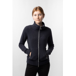 Giacca da equitazione in pile da donna Horze Ellie Blu marino scuro Giacca da equitazione in pile da donna Horze Ellie Blu marino scuro