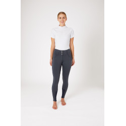 Pantaloni da equitazione a grip integrale Meghan B Vertigo a vita alta donna Blu navy scuro