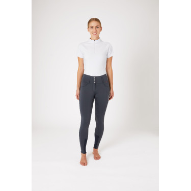 Pantaloni da equitazione a grip integrale Meghan B Vertigo a vita alta donna Blu navy scuro