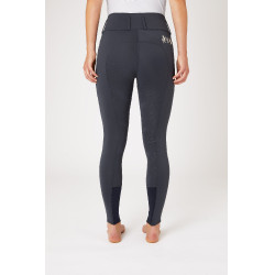 Pantaloni da equitazione a grip integrale Meghan B Vertigo a vita alta donna Blu navy scuro
