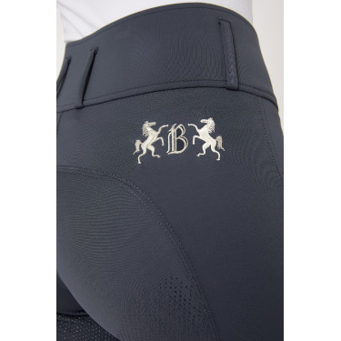 Pantaloni da equitazione a grip integrale Meghan B Vertigo a vita alta donna Blu navy scuro