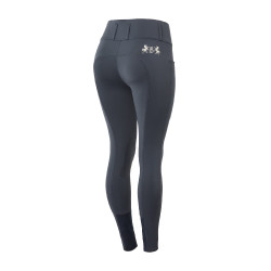 Pantaloni da equitazione a grip integrale Meghan B Vertigo a vita alta donna Blu navy scuro