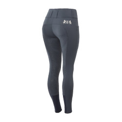 Pantaloni da equitazione a grip integrale Meghan B Vertigo a vita alta donna Blu navy scuro