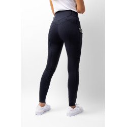 Pantaloni con grip integrale per tutte le stagioni Horze Mira Blu marino scuro