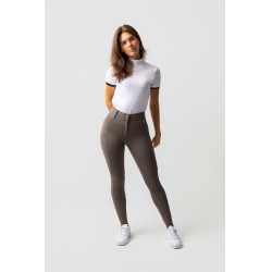Pantaloni con grip integrale per tutte le stagioni Horze Mira Marrone morel