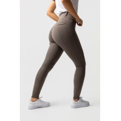 Pantaloni con grip integrale per tutte le stagioni Horze Mira Marrone morel