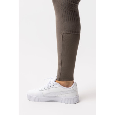 Pantaloni con grip integrale per tutte le stagioni Horze Mira Marrone morel