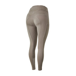Pantaloni con grip integrale per tutte le stagioni Horze Mira Marrone morel