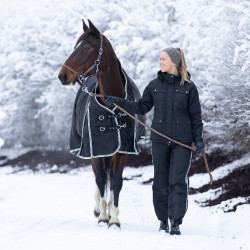 Pantaloni da equitazione invernali Horze WinterRider per bambini Nero