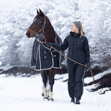 Pantaloni da equitazione invernali Horze WinterRider per bambini Nero