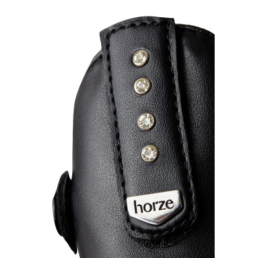 Mini-chaps Horze Portland per bambini con cinturino Nero