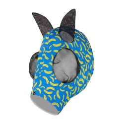 Maschera anti-mosche Horze elastica da infilare Giallo banana
