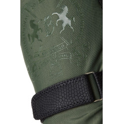 Guanti da equitazione B Vertigo Laia da donna con logo stampato Verde scarabeo