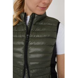 Gilet da equitazione ultraleggero senza maniche B Vertigo Sia da donna Verde edera