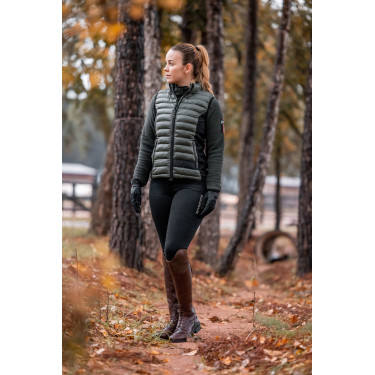 Gilet da equitazione ultraleggero senza maniche B Vertigo Sia da donna Verde edera