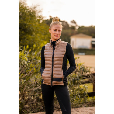Gilet da equitazione ultraleggero senza maniche B Vertigo Sia da donna Biscotto allo zenzero Beige Gilet da equitazione ultraleggero senza maniche B Vertigo Sia da donna Biscotto allo zenzero Beige