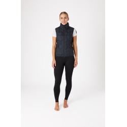 Gilet da equitazione senza maniche da donna Horze Shelly Blu marino scuro