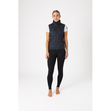 Gilet da equitazione senza maniche da donna Horze Shelly Blu marino scuro