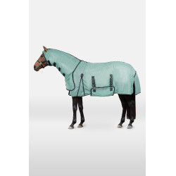 Coperta antimosche Horze Paso Fino con collo e protezione UV Ruscello verde