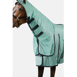 Coperta antimosche Horze Paso Fino con collo e protezione UV Ruscello verde