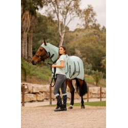 Coperta antimosche Horze Paso Fino con collo e protezione UV Ruscello verde