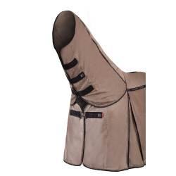 Coperta anti-mosche Combo B Vertigo con copricollo amovibile e protezione UV Biscotto allo zenzero Beige