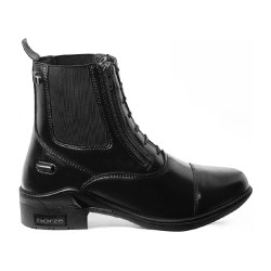 Stivali Horze in pelle Horze Kingston con doppia cerniera da donna Nero