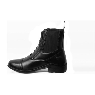 Stivali Horze in pelle Horze Kingston con doppia cerniera da donna Nero