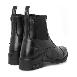 Stivali Horze in pelle Horze Kingston con doppia cerniera da donna Nero