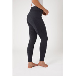Leggings invernali Horze Active da donna con grip integrale e tasca per telefono Blu navy scuro