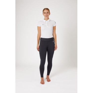 Leggings invernali Horze Active da donna con grip integrale e tasca per telefono Blu navy scuro