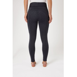 Leggings invernali Horze Active da donna con grip integrale e tasca per telefono Blu navy scuro