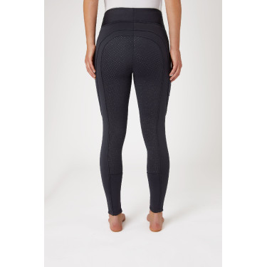 Leggings invernali Horze Active da donna con grip integrale e tasca per telefono Blu navy scuro