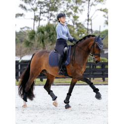 Sottosella da dressage LeMieux Square in tessuto mesh Air-Tek Ombra Blu