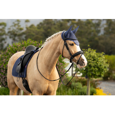 Cuffia antimosche LeMieux Air-Tek in tessuto mesh Ombra Blu