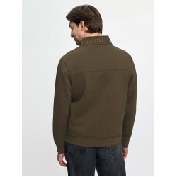 Felpa con collo con zip da uomo LeMieux Alpina Marrone