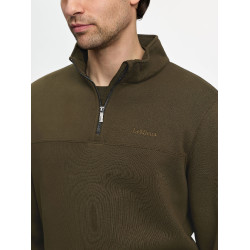 Felpa con collo con zip da uomo LeMieux Alpina Marrone