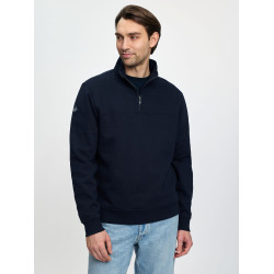 Felpa con collo con zip da uomo LeMieux Marina Blu marino