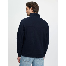 Felpa con collo con zip da uomo LeMieux Marina Blu marino