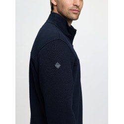 Felpa con collo con zip da uomo LeMieux Marina Blu marino