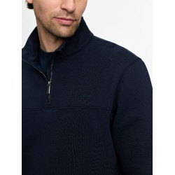 Felpa con collo con zip da uomo LeMieux Marina Blu marino
