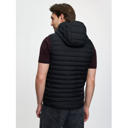 Gilet senza maniche con cappuccio LeMieux uomo Nero