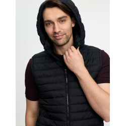 Gilet senza maniche con cappuccio LeMieux uomo Nero