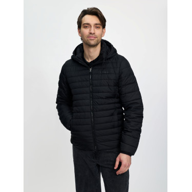Piumino con cappuccio da uomo LeMieux Nero Piumino con cappuccio da uomo LeMieux Nero
