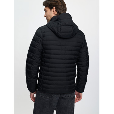 Piumino con cappuccio da uomo LeMieux Nero Piumino con cappuccio da uomo LeMieux Nero